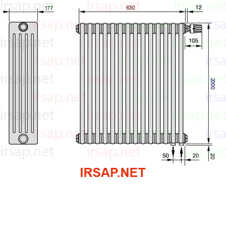 Радиатор IRSAP Tesi 52000/14 T25 CL 01
